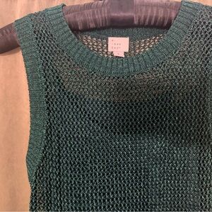 A New Day Women's metallic Green Sweater Dress